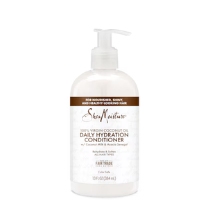 SheaMoisture Daily Hydration Conditioner 100% Virgin Coconut Oil for All Hair Types Sulfate-Free 13 oz