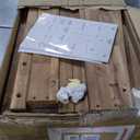 Badger Basket Cedar Sandbox for Kids with Canopy & Benches - Outdoor Convertible Wooden Sandbox with Lid, UV Shade & Built-In Seating - Backyard Playset (46.5 x 46.5 x 57)