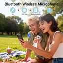 TAKSTAR 15W Bluetooth Microphone with Speaker, DA10 II Wireless Handheld Mic with LED Display, 4 Modes, Noise Canceling, Portable PA System for Teaching Singing Speaking Karaoke Wedding