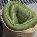Japanese Floor Mattress Full, Anti-Slip Japanese Futon Foldable Tatami Mat for Guests, Green (Full80"L x 54"W)