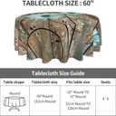 Giwawa Rustic Daisy Round Tablecloth 60 Inch Vintage Teal Sunflowers Wooden Board Circle Table Cover Shabby Chic Flower Barnwood Table Cloth Washable for Dining Kitchen Parties Cabin Decor