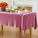 Pink Velvet Tablecloth, 60 x 102 Inch Rectangle Table Cover, Pink Velvet Table Cloth Smooth Luxury Tablecloth for Party Wedding Dining Banquet