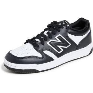 New Balance Unisex-Adult BB480 V1 Sneaker, White/Black, 6.5