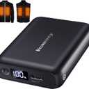 18400mAh Heated Vest Battery Pack Compatible with ORORO and Venustas, 7.4V Battery Pack for Heated Vest, with LED Display Portable Power Bank for Heated Vest, Jacket, Pant(No for 5V Heated Device)