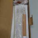 Incense Holder for Sticks, Anti-Ash Flying Incense Burner with 30 Incense Sticks, Detachable Glass Ash Catcher (Wood, Brown)