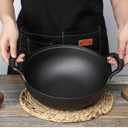 Cast Iron Wok with Handles, Grilling Wok, Use in the Oven, on the Stove, or on the Grill (8 inch)