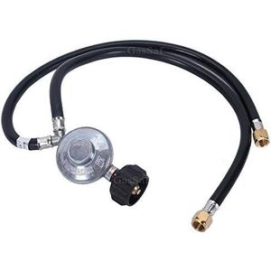 GasSaf 2 Feet Y-Splitter Low Pressure Propane Regulator Double Hose Outlet Kit with Two Hose for Type1 QCC1 Propane Tank, Most LP/LPG Gas Grill and Propane Appliance
