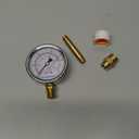 MEASUREMAN Heater Heavy Liquid Filled Duty Air Gauge Kit,Test All Low Pressure Portable Oil Fired Heaters 0-15 PSI