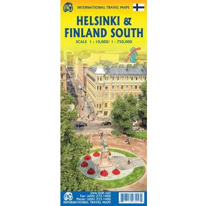 Helsinki and Southern Finland Travel Reference Map 1:10,000/1:750,000 WP 2025 Edition (WORLD CITY MAP)