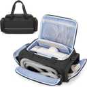 CURMIO CPAP Travel Bag Compatible with ResMed AirSense 11, AirSense 10, AirSense 10 elite, AirStart 10, Portable Carrying Case Compatible with Philips Dreamstation, 3B Medical Luna G3, XT Fit, Black
