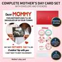 3 x First Mothers Day Card, Happy 1st Mothers Day Card, Gifts for New Mom To Be Expecting Mom, Ultrasound Photo Insert Design