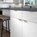 Richelieu Hardware BP989880CHBRZ Lincoln Collection 3 1/8-inch (80 mm) Center-to-Center Brushed Champagne Bronze Modern Cabinet and Drawer Edge Pull Handle for Kitchen, Bathroom, and Furniture