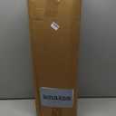 Height Adjustable Camping Table Tall Large Outdoor Folding Camping Table with Wide-Base Anti-Sink Legs & Carry Bag for Camping BBQ Beach Backyard (Black)