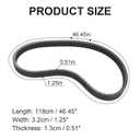M174096 Clutch Drive Synchronous Belt Compatible with John Deere Gator XUV 825i 835E 835M 855E 855D 855M Replaces M158189 M173005 UC33933