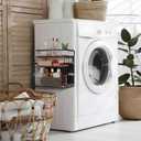 Vicenpal 2 Set Magnetic Shelf for Fridge with Wood Lid 3 Tier Drawer Spice Rack Heavy Duty Fruit Basket Potato and Onion Storage Bins Magnetic Kitchen Organizer for Refrigerator Home Kitchen Cabinet