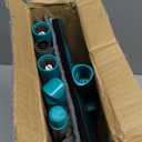 JEHONN Wall Cleaner Mop with Long Handle 82 Inches, 3-in-1 Ceiling Cleaning Tool Duster with 6 Replacement Microfiber Chenille Pads for Painted Walls, Baseboard, Window, Floor (Green)