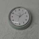 La Crosse Clock 9.5-inch Retro Diner Light Pistachio Green Silent Sweep Quartz Clock - 404-3024PH
