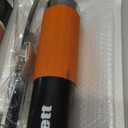 Lnchett Grease Gun with Quick Release Coupler and Towel, 9000 PSI Professional Heavy Duty 14 oz Grease Gun with 18 Inch Spring Flex Hose, 1 Reinforced Coupler, 2 Extension Rigid Pipe and1 Sharp Nozzle