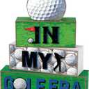 4 Pcs Golf Decorations 2026 Rustic Wooden Signs Blocks Golf Room Decor Farmhouse Tabletop Centerpieces for Home Bedroom Shelf Room Senior Night Coach Gifts Party Decor