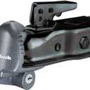 Master Lock Black Universal Size Trailer Hitch Lock, Trailer Coupler Lock for Securing RVs, Horse Trailers, Tool Trailers and More, 379ATPY