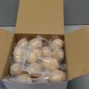 Halloscume 24 Pcs Easter Fillable Unfinished Wooden Eggs 2.36 Inch Wood Fake Easter Egg Hunt DIY Painting Art Craft Decorations Home Decor