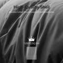 Grey Goose Feather Down Comforter King Size, Premium All Season Duvet Insert, 750+ Fill Power 1200TC Cotton Blend Fabric Hotel Style Comforter, 50 Oz Lightweight (106x90, Dark Grey)