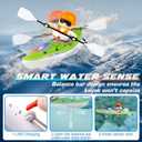 Remote Control Boat for Kids 6-12: Rc Speedboat Toy with Led Lights - Smart Water Sensor Auto On/Off, Dual Modes 2.4ghz Remote Boat for Pool Lake Bath Fun - Gift for Kids Ages 6-12+Green