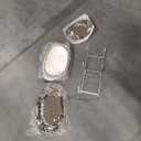 Acliys Fruit Bowl, 3 Tier Ceramic Fruit Basket, Serving Stand Serving Bowl with Metal Rack, Porcelain Kitchen Bowls for Fruit and Vegetable Storage Snack Nuts Dessert Cake Tray for Party Wedding