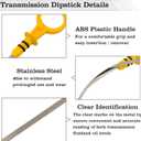 12610053 Engine Oil Dipstick Indicator, Compatible with Chevrolet GMC Cadillac Hummer Isuzu Engine Oil Fluid Level Dip Stick Replaces 8125748880 917-377