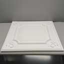 Art3d Drop Ceiling Tiles 24x24 in White (12-Pack, 48 Sq.ft), Wainscoting Panels Glue Up 2x2