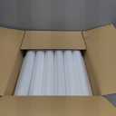 50 White LED Foam Stick Bulk 16 Inch 3 Modes Light up Glow in The Dark Light Sticks Flashing Glow Wands for Wedding Birthday Rave Concert Carnival Multi Item Party Favor Packs, Battery Powered