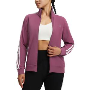 baleaf Women's Fleece Running Jackets Full Zip Warm Sweatshirts Jackets Winter Cold Weather Workout Athletic Sports Leisure (Medium)