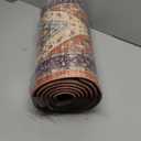 KIMODE Anti Fatigue Kitchen Mats for Floor, Boho Vintage Kitchen Rugs Sets of 2, Cushioned Kitchen Floor Mats Non Slip, Comfort Rugs for Kitchen Floor Sink Laundry Desk Orange 17.3"x29"+17.3"x59"