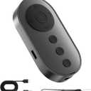 Bluetooth Camera Remote Shutter with Zoom and Front/Rear Camera Switch for Photo and Vlogging,Cllphone Remote Clicker for iOS & Android Smartphone, Wireless Video Scrolling for Tiktok (Black)