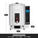 Waring Commercial WWB10G 10 Gallon Hot Water Dispenser, 120V, 1800W, 5-15 Phase Plug