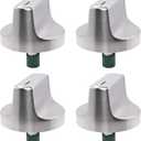 W11517334 Range Knob Compatible with Whirlpool Replaces Gas Range Oven Knob 4962305 W10850033 W11122869 W11458842 (4-Pack) The Edge of The Foot is Green or White