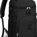Cooler Backpack, 22L Waterproof Soft Backpack Coolers Leak Proof Beach Backpack Insulated Picnic Lunch Bag for Fishing Camping,Beach,Hiking,Travel (Black)