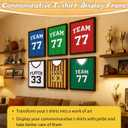 1 Pack T Shirt Display Frame, 15'' X 15'' Black Imitation Wood T Shirt Frame with 98% UV Protection Acrylic, 1" Depth of Usable Space Shadow Box, Display Case for Shirts, Jerseys, Memorabilia