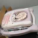 5 in 1 Foldable Baby Walker,Activity Baby Walker-Baby Bouncer,Rocker,Activity Center,Seat and Push Walker,Detachable Footrest Mat,Adjustable Speed Rear Wheels and Height,Ages 6-18 Months (Purple)