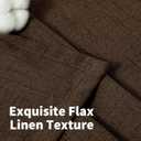 YoungsTex Dark Brown Linen Curtains for Living Room 2 Panels, Chocolate Light Filtering Window Drapes with Rod Pocket Back Tab Textured Semi Sheer for Dining Bedroom, 52 X 72 Inch