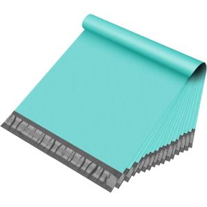 Fuxury Poly Mailers 10x13 Inch 100Pcs Shipping Bags for Clothing Embossed Dots Design Shipping Envelopes Waterproof Mailing Envelopes Self Seal Mailers Poly Bags Durable Package Bags Teal