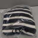 Women's Button Striped Knitted Cardigan Long Sleeve Sweater Fall Clothes Autumn and Winter Clothes (Black), Small