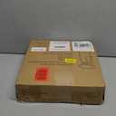 Industrial Round End Table with Charging Station,2-Tier Side Table with AC Outlet & USB Port, Sofa Side Table with Storage Shelf for Small Spaces, Living Room, Bedroom, Rustic Brown & Black