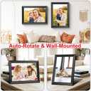 Digital Picture Frame, Frameo 10.1 Inch WiFi Electronic Photo Frame, 1280x800 HD IPS Touch Screen, Auto-Rotate, Wall Mountable, Easy Setup to Share Moments Instantly via Frameo App, Gifts for Mom (Black)