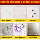 Wall Paint, 17.64oz White Touch-up Paint for Walls with Roller Brush, Water-Based and Low Odor Walls Repair Kit Apply for Walls and Ceilings, Ready to Use Interior Paints, Covers Stains, Graffiti
