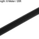 Uxcell Edge Trim U Seal Black Rubber Plastic U Channel Edge Protector Fits 1/16" - 3/32" Edge 20 Feet Length
