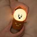 Deogos Ghost Campfire Night Light, Small Ambient Lamp, Cute Night Light, 2 Modes/ Rechargeable/ Cordless/ Dimmable Brightness, Warm Lamps for Kids Sleep Buddy, Work/ Study Buddy, Gift