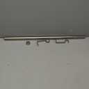 Ivilon Drapery Window Curtain Rod - End Cap Style Design 1 Inch Pole. 28 to 48 Inch Color Satin Nickel
