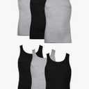 Hanes Men's Tank Top Undershirt Pack, Cool & Breathable Cotton, Moisture-Wicking Ribbed Tanks for Men, Multi-Pack, Small