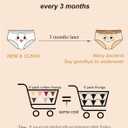 FINETOO 8 Pack Cotton Thongs for Women Sexy G-string Thong Ladies Panties Womens Underwear S-XXL